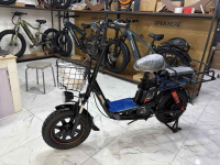Электроскутер с педалями (электровелосипед) двухместный Qronge M3 16R (800w Li-ion 60v 20,8Ah)