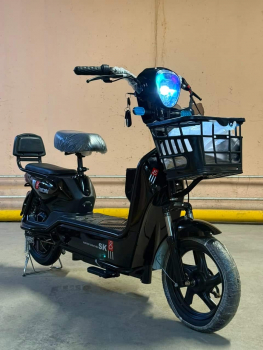 Электроскутер с педалями (электровелосипед) двухместный  SK8  500w Li-ion 48v 12Ah