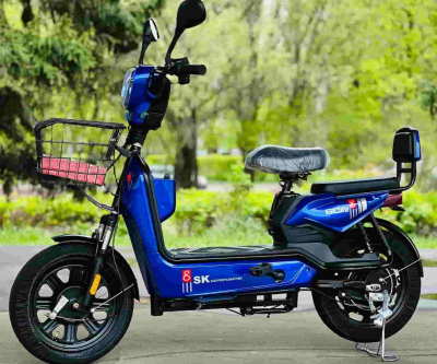 Электроскутер с педалями (электровелосипед) двухместный SK8 16R 800w Li-ion 48v 18Ah 