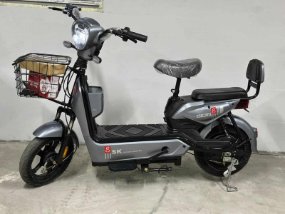 Электроскутер с педалями (электровелосипед) двухместный  SK8 600w Li-ion 48v 12Ah